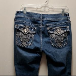 Apt 9 embellished buttoned pocket jeans